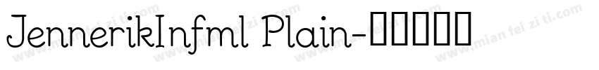 JennerikInfml Plain字体转换